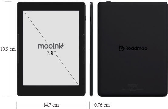 mooInk Plus 7.8 吋電子書閱讀器 規格列表